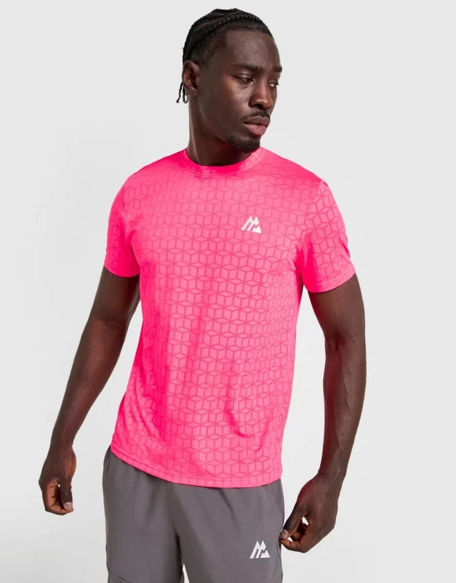 Mand i pink Montirex t-shirt